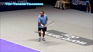 Ivan Lendl Forehand and Backhand Slow Motion HD [upl. by Ditmore638]