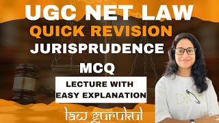 UGC NET LAW Preparation I Jurisprudence Revision Lecture I Important Concept I Most Expected MCQ [upl. by Nrevel]