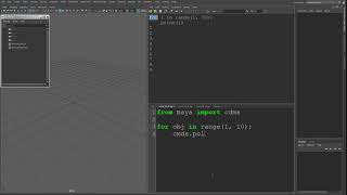 04 마야 2018 파이썬 스크립트  for 1 [upl. by Aihtnis]