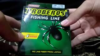 Unboxing Braided Line PE PROBEROS \\ Simple Unboxing SU [upl. by Lleznov]