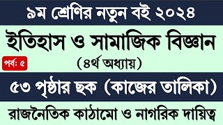 Class 9 Itihas o Samajik Biggan Page 53  নবম শ্রেণির ইতিহাস ও সামাজিক বিজ্ঞান ৫৩ পৃষ্ঠা ছক তালিকা [upl. by Leribag504]