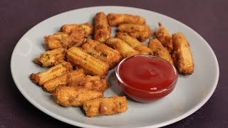 Crispy Babycorn Fritters in Air Fryer How to make Babycorn Fritters in Air Fryer Air Fryer Recipes [upl. by Samanthia]