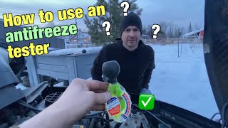 How to use an antifreeze tester How to use a coolant tester [upl. by Lynnell209]