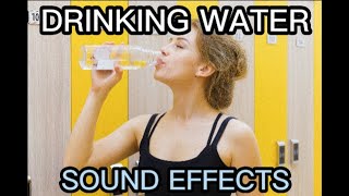 DRINKING WATER SOUND EFFECT COPYRIGHT FREE [upl. by Ion]