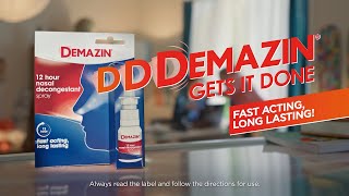 Demazin  Nasal Decongestant Relief  2024  6 seconds [upl. by Ninnetta]