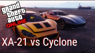 GTA Online Ocelot XA21 vs Coil Cyclone Speed Test Gameplay [upl. by Eide588]