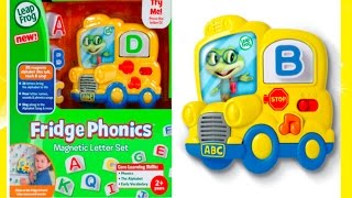 LeapFrog Fridge Phonics Magnetic Alphabet Set Review ABC Song Wheels on the Bus [upl. by Zilber411]