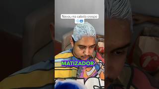 Nevou cabelo crespo🥶🇧🇷 nevou cabelocrespo matizador loirodossonhos [upl. by Attekal661]