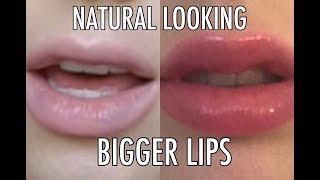 How To Make Lips Look NATURALLY BIGGER No Cakey Lipstick [upl. by Kirchner]