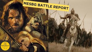 MESBG Battle Report  360 pts Learning Game Breaking of the Fellowship vs Riders of Theoden [upl. by Fiertz]