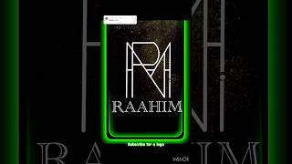 Procreate name logo design raahim shortsfeed shortsviral subscribe trending trendingshorts [upl. by Jed]