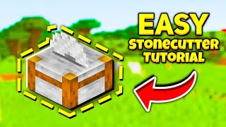 How To Make A Stonecutter In Minecraft SUPER QUICK MINECRAFT TUTORIAL [upl. by Cardie]