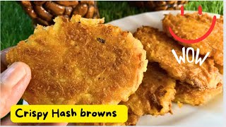 Crispy Hash brown recipe easy to make reciperecipe by foodmoodbyshagufta [upl. by Elleined]