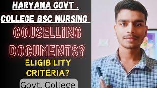 HARYANA BSC NURSING COUSELLING DOCUMENTS  HARYANA PARAMEDICAL COUSELLING DOCUMENTS  PGIMS HARYANA [upl. by Schwerin]