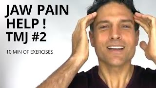 TMJ Exercises 2  Jaw Pain Help  Teeth Grinding [upl. by Noswal]