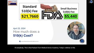 How much does an FDA 510k submission cost [upl. by Maximilian]