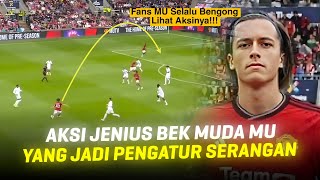 quotBEK SERASA GELANDANGquot Aksi Alvaro Fernandez Saat Jadi Pengatur Serangan MU Ketika Vs Leeds United [upl. by Larimore39]