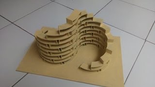 Nirmana 3D Struktur Bangunan dari Kertas Duplek  Building Structure 3D Nirmana [upl. by My8]