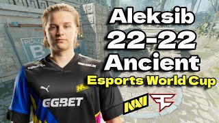 CS2 POV  NAVI Aleksib 2222 vs G2 Ancient Esports World Cup 2024 Grand final [upl. by Damha]