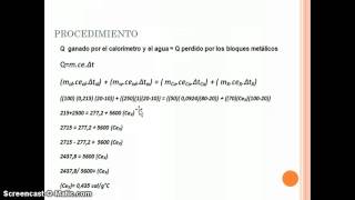 ejercicio calorimetria [upl. by Rubina649]