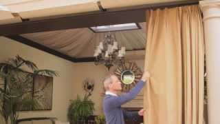 How to Hang Curtains Outdoors  eHow [upl. by Donatelli]