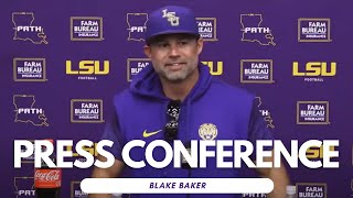 LSU Defensive Coordinator Blake Baker Press Conference [upl. by Ringsmuth]