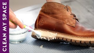 How To Clean amp Shine Leather Shoes A Minute To Clean [upl. by Noit]