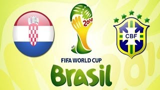 Brasil vs Croacia  Partido Inaugural World Cup 2014  Fifa 14 PS4 [upl. by Erina757]