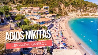 Agios Nikitas Lefkada Walking Tour 4K  Greek Paradise Revealed 🏝️ [upl. by Eran]