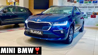 Unveiling The Stunning Skoda Slavia Lava Blue Edition  Review 2023  Santosh Kushwaha [upl. by Nytsirhc]