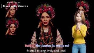 Shchedryk  Ukrainian folk song  Carol of the Bells  Signed English [upl. by Rehpotsrhc]