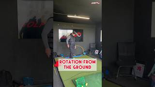 Rotation from the ground with the grfinfinity ♾️⛳️ golf grfgolf golffitness golfswing [upl. by Akemit]