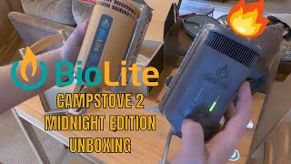 Biolite CampStove 2 Midnight Edition Bundle Unboxing [upl. by Spaulding]