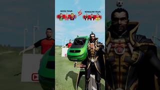 Messis Team vs Ronaldos Team vs Black Panther Jump Challenge beamngdrive shorts football [upl. by Kramlich]