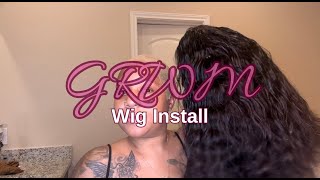 GRWM  Wig Install 💇🏽‍♀️✨ [upl. by Mildred94]