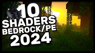 👉💫 NUEVO Top 10 MEJORES SHADERS Para MINECRAFT PE 120 Bedrock [upl. by Schouten]