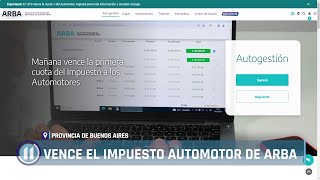 Vence el impuesto automotor de ARBA [upl. by Ylera]