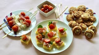 Apéritif dinatoire 3 recettes au Jambon de Parme [upl. by Nylidnam150]