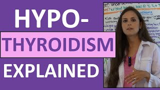 Hypothyroidism Nursing Lecture NCLEX Pathophysiology amp Medications [upl. by Ahsyek688]