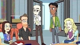 Community goes animated again in the webseries Abeds Master Key Sneak Peek [upl. by Onaicram682]