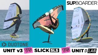 Duotone SLICK SLS vs UNIT V3 vs UNIT DLAB  2023 Wings  Comparative Review  SUPboarder [upl. by Koval489]