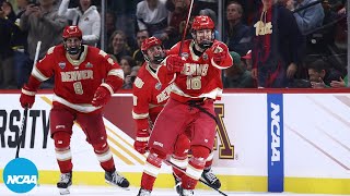 Denver scores OT goal to advance to 2024 Frozen Four finals [upl. by Cy]