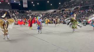 Jr Womens Fancy Group 2 Song 2  Red Deer powwow 2023 Saturday Night Live [upl. by Adnalohs20]