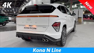 Hyundai Kona N Line 2024  Full Review in 4K 10 TGDi 120 HP 48V 6speed Mild Hybrid [upl. by Jehiah423]