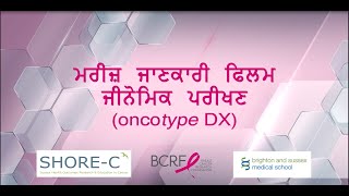 Understanding your Oncotype DX test result A short patient information film Punjabi [upl. by Averil170]