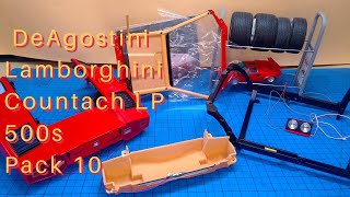 Pack 10 of DeAgostini Lamborghini Countach LP500s Stages 6167 [upl. by Syverson429]