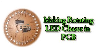 How to make Rotating LED Chaser In PCBeducation technology shorts short [upl. by Dawkins360]