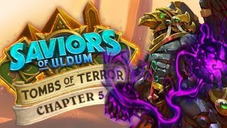 NAIL BITING TRUMPIDITY ヽД´ノ Tombs of Terror Heroic Ch 5  Saviors of Uldum  Hearthstone [upl. by Denni]