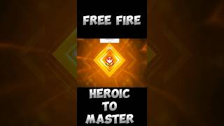 FREE FIRE HEROIC TO MASTER SRGGAMER2K [upl. by Enitsej102]