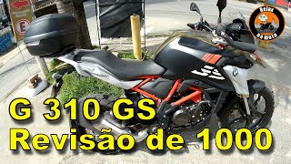 G 310 GS Como foi a revisão de 1000 km bmw g310gs 290 [upl. by Akili154]